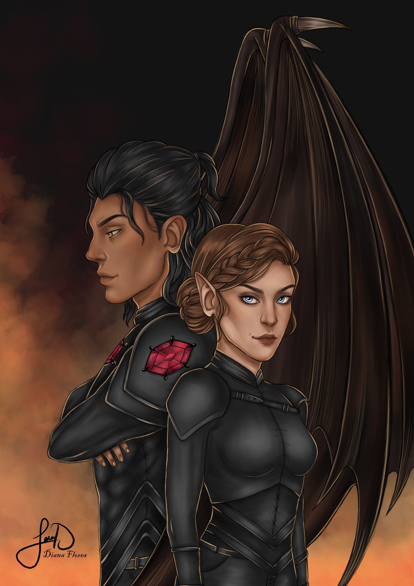 Nesta and Cassian PRINT