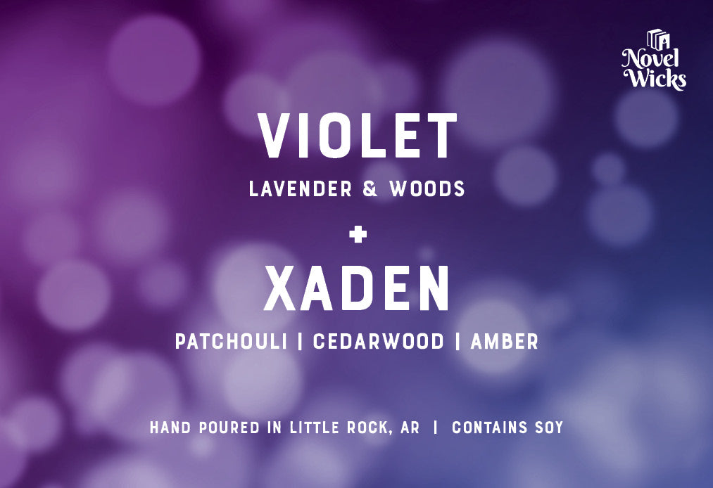 Violet and Xaden Layered Candle