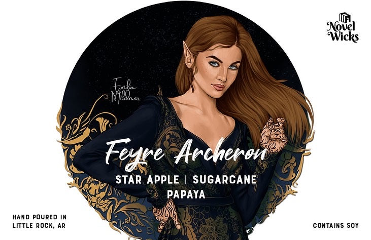 Feyre Archeron candle