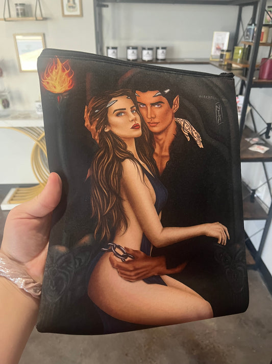 Feyre and Rhysand Under the Mountain Large with Zipper