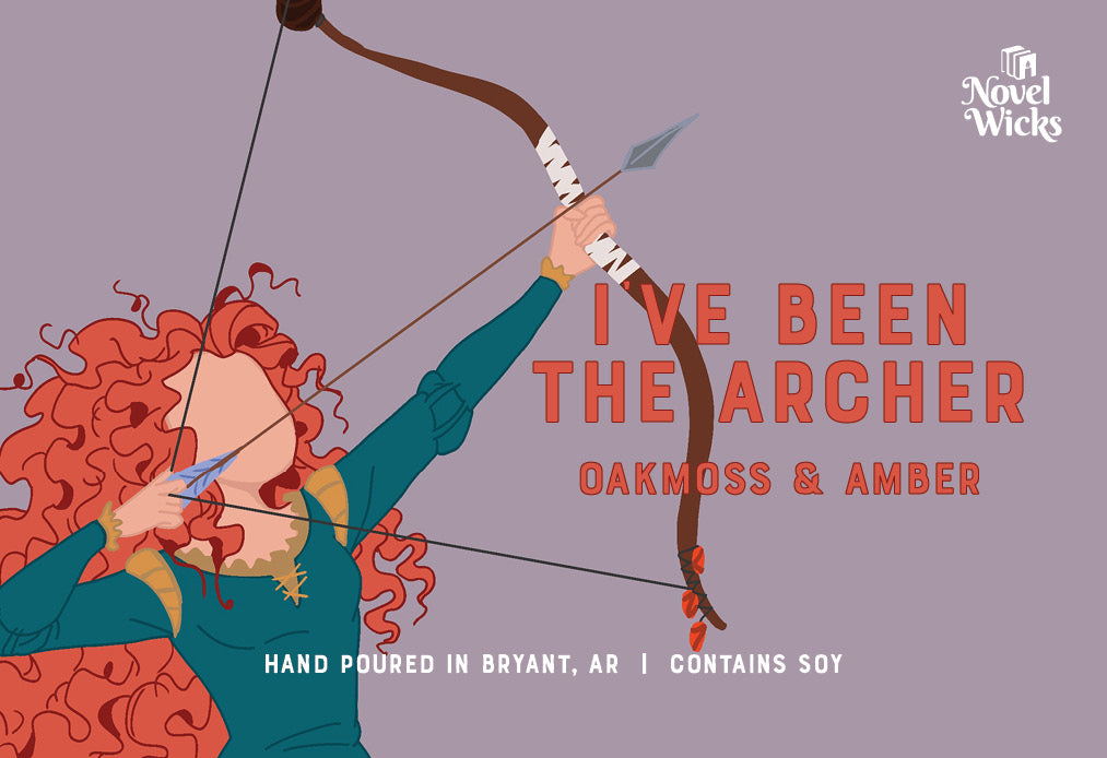 I'd Be the Archer Disney Princess Candle