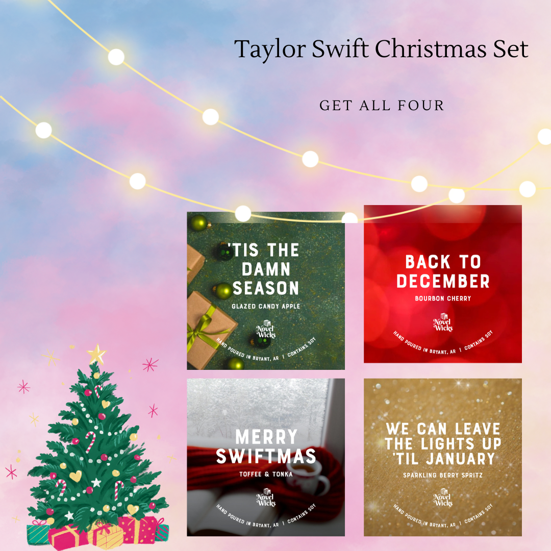 Taylor Swift Christmas Set of 4