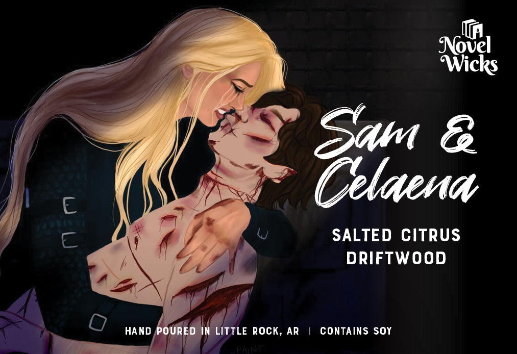 Sam & Celaena candle