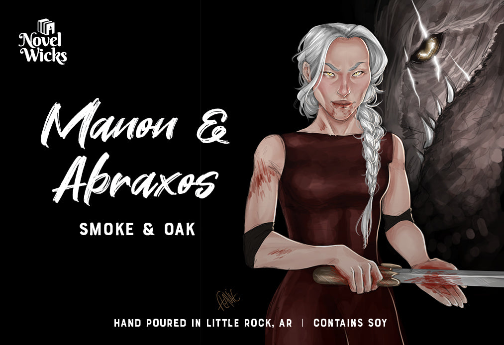 Manon and Abraxos candle